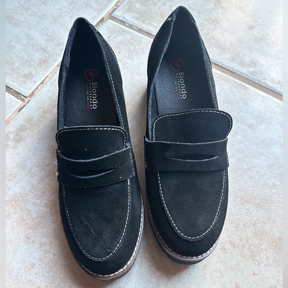 Blondo‎ Waterproof Suede Dulce Loafers Size 7.5